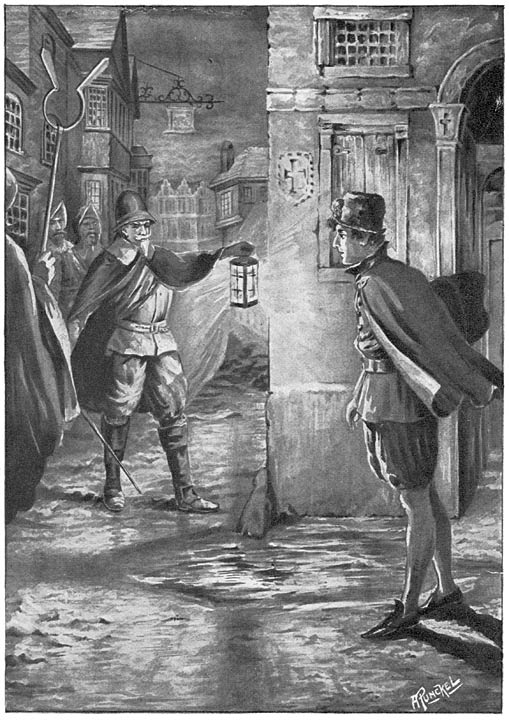 „Geen praatjes, vriendje!” voerde de hoofdman hem gebiedend toe.