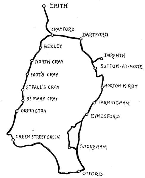 Map—ERITH to OTFORD