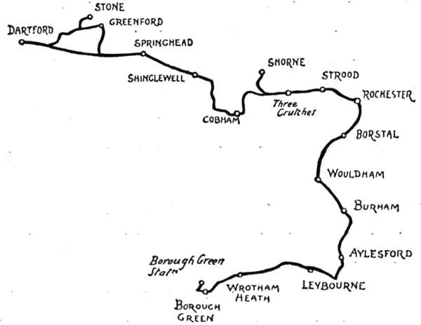 Map—DARTFORD to Borough Green Statn.