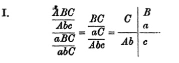 Johnson's notation for the first example