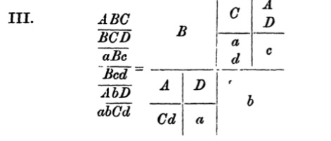 Johnson's notation for the third example