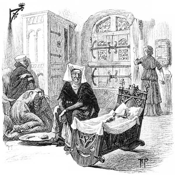 La vieille sage-femme le balançait
  doucement