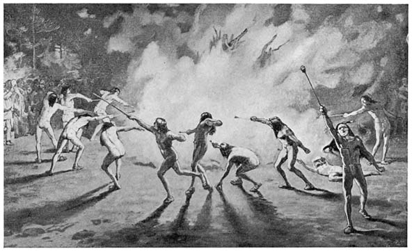 Fig. 30. Al�li or show (“dance”) of the nahik�� in the rite of the mountain chant.