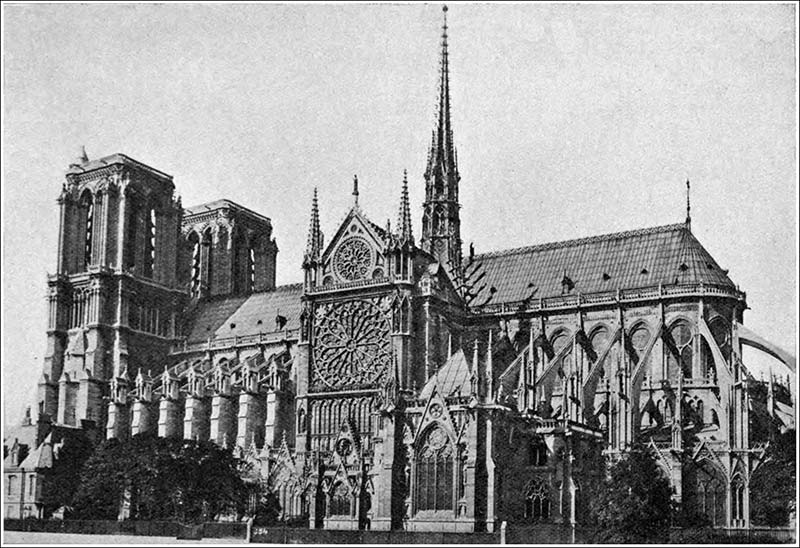 The Vampire Notre Dame Paris Gothic cathedrals Statue Figure City Photo S 038 