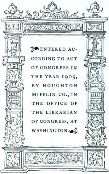  ENTERED ACCORDING TO ACT OF CONGRESS IN THE YEAR 1909