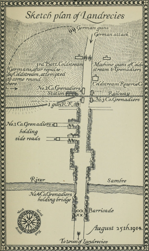 Sketch plan of Landrecies.
