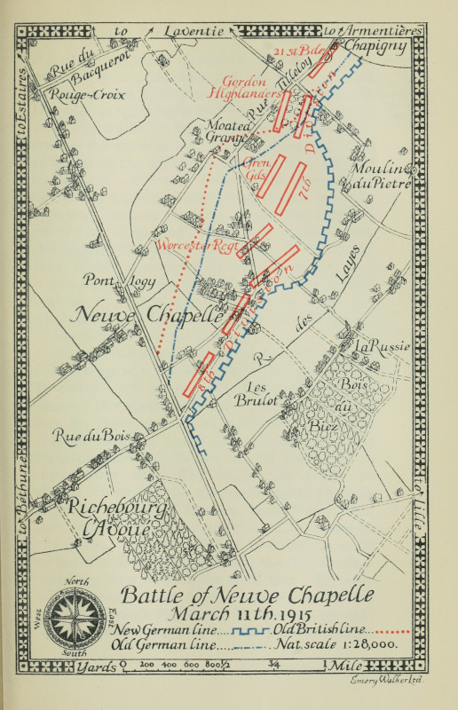 Battle of Neuve Chapelle. March 11th, 1915.