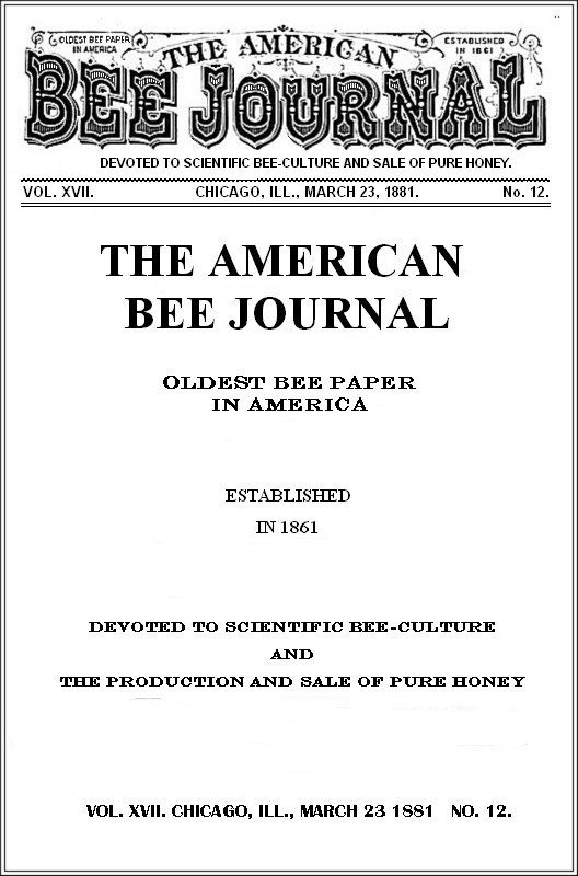 The Project Gutenberg eBook of The American Bee Journal, Vol. XVII, No