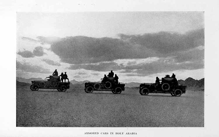 Photograph: ARMORED CARS IN HOLY ARABIA