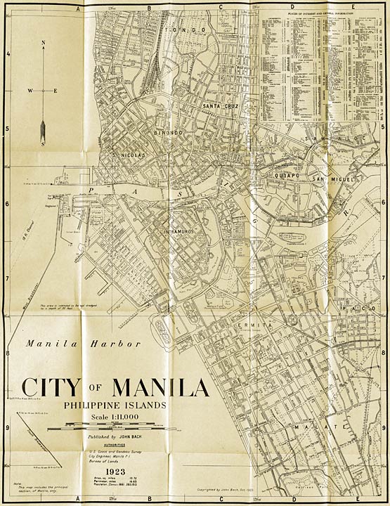 Map of the City of Manila