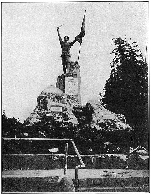The Monument to the “First Cry of Balintawak,” commemorating the day when the revolution against Spain was started
