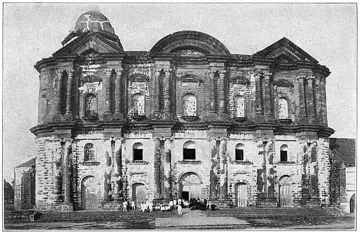 The church at Taal, Batangas Province, said to be the largest in the Islands