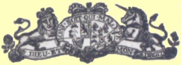 Decorative graphic of royal coat of arms