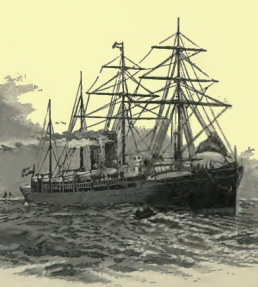 Picture of steam ship