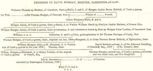 Pedigree of David Morgan
