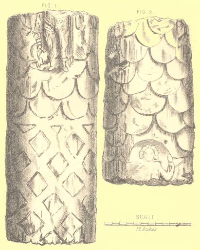 Carved stone fragments from Uriconium, in the Garden of Edward
Stanier, Esq., Wroxeter