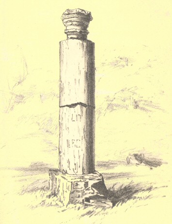 Column in the garden of W. H. Oatley Esq., Wroxeter