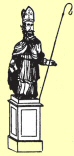Figure of St. Chad in St. Chad’s Church