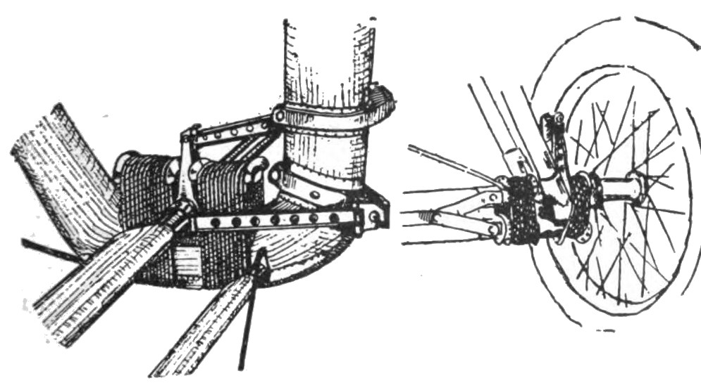 Fig. 12 (Left). Standard H-3 Shock Absorber. Fig. 13. (Right). Rubber Cord on Axle.