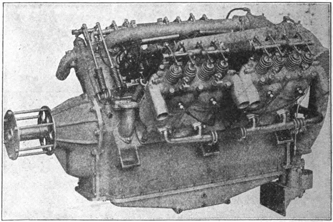Sturtevant "V" Type 8-Cylinder Water Cooled Aeronautical Motor.
