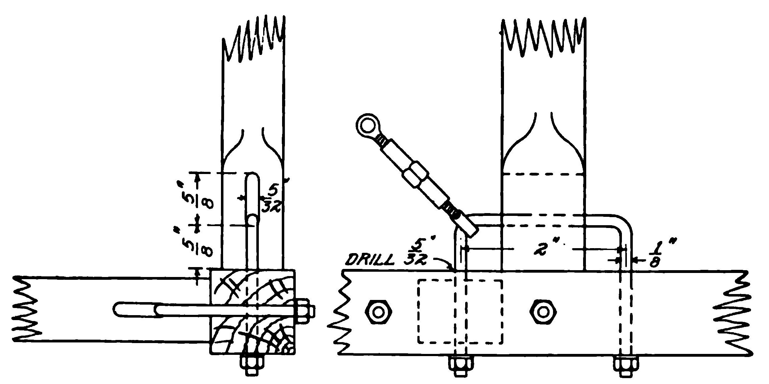 Fig. 26. Details of U-bolt Which is a Feature of Bleriot Construction