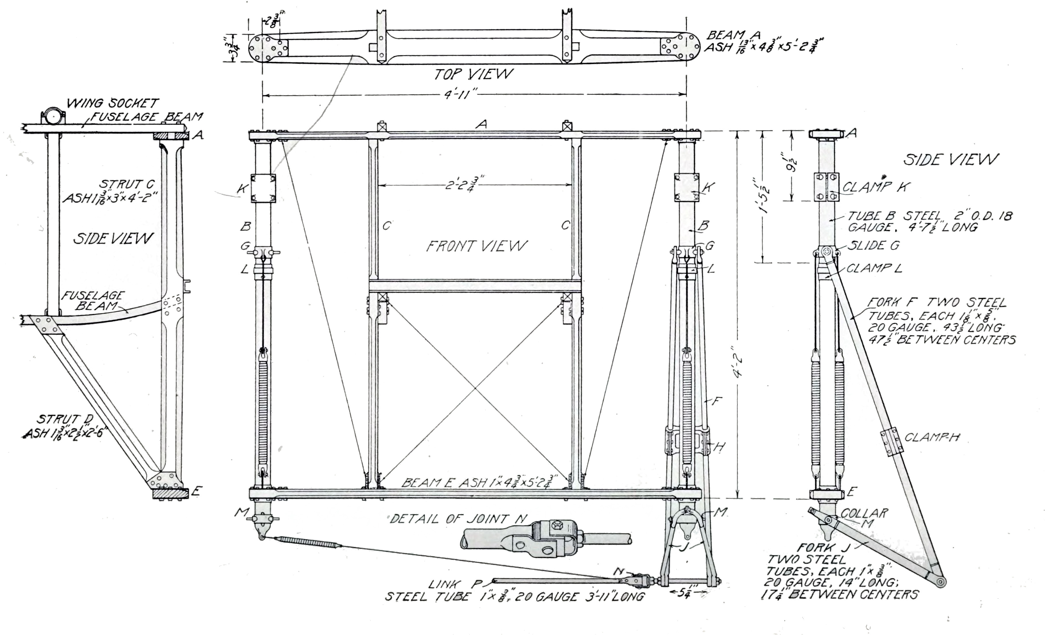 Fig. 27. Details of Bleriot Running Gear