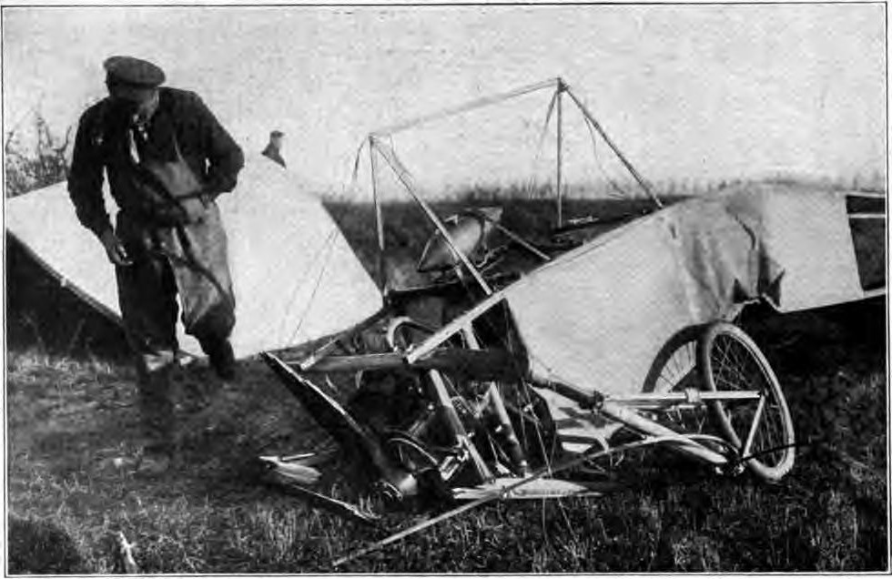 Fig. 46. DeLessep's Machine after Striking an Obstruction
