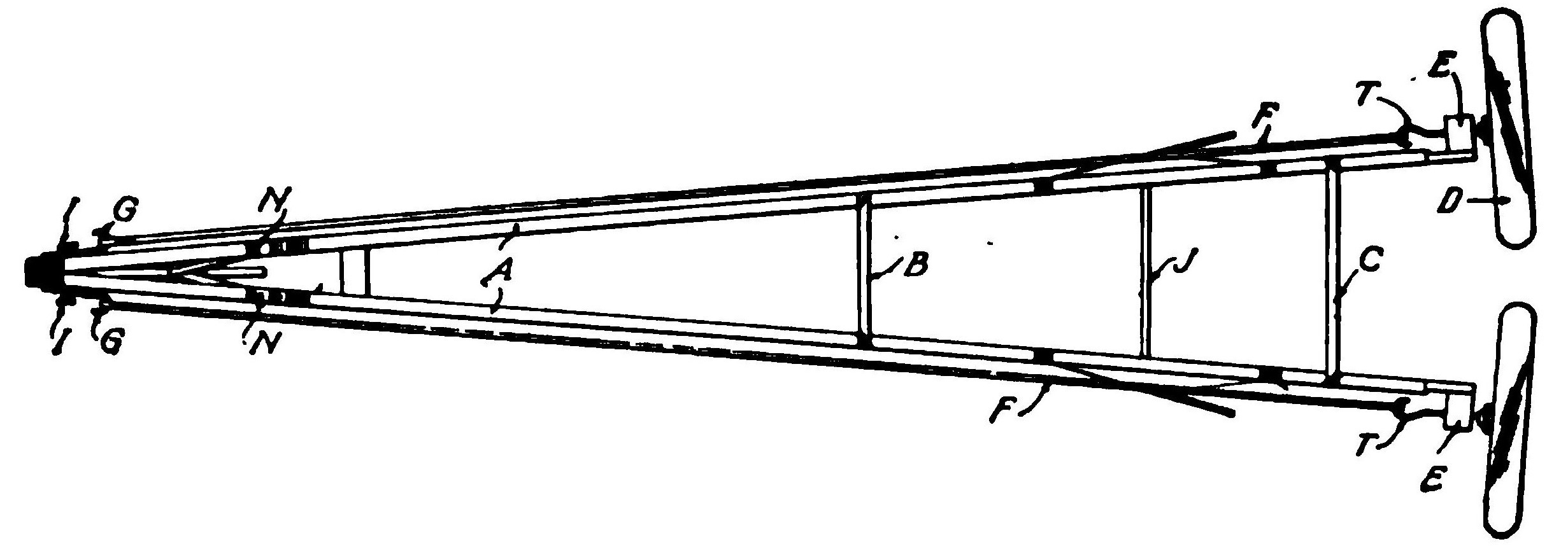 Fig. 4. Details of Rear Skids on Aeroplane Model