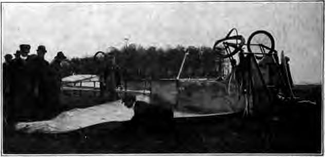 Fig. 47. Overturned Monoplane Due to a Start in a Gale