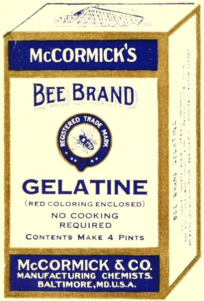 McCormick’s Bee Brand Gelatine