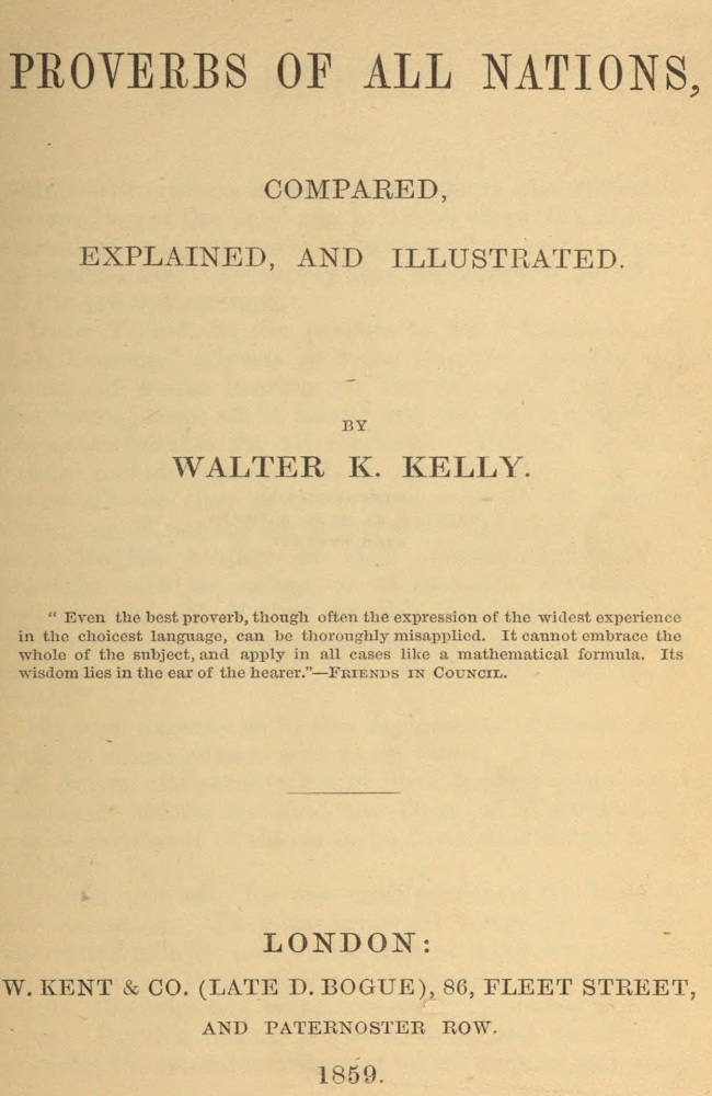 The Project Gutenberg Ebook Of Proverbs Of All Nations By Walter K Kelly - wreched london westminster abbey for crow roblox