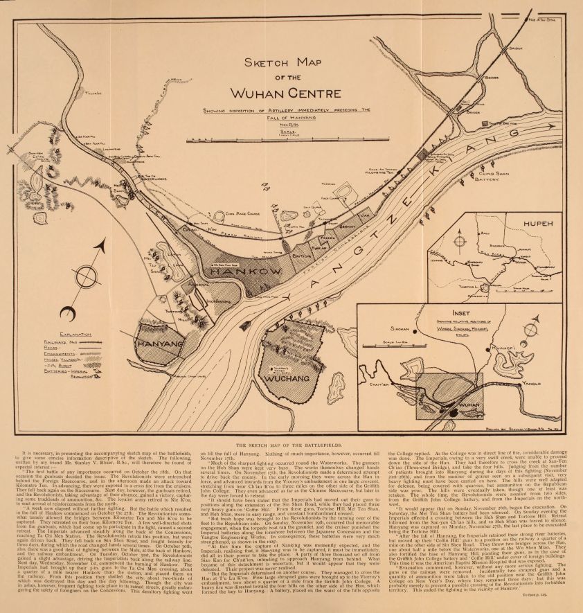 THE SKETCH MAP OF THE BATTLEFIELDS.