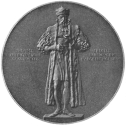 FROM MEDAL OF GUTENBERG STATUE