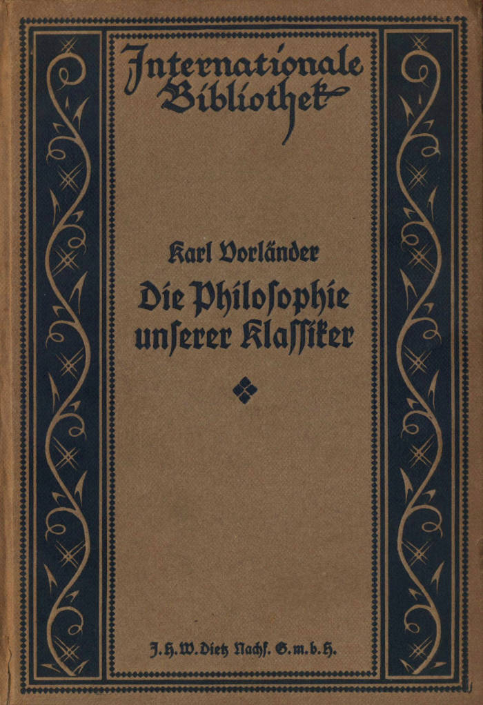 die philosophie unserer klassiker by karl vorlander a project gutenberg ebook