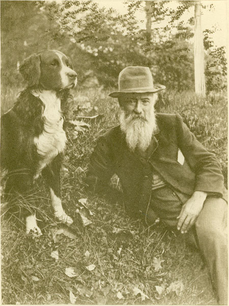 Burroughs and dog
