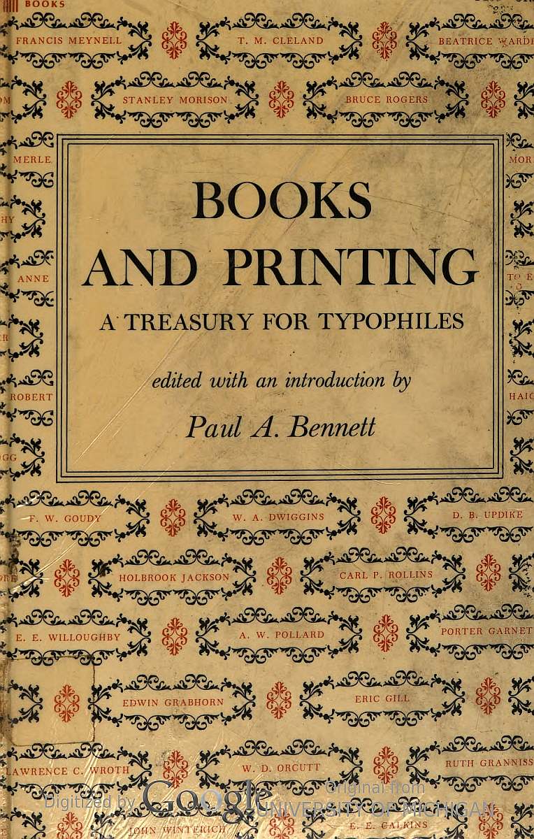 Books And Printing, by Paul A image