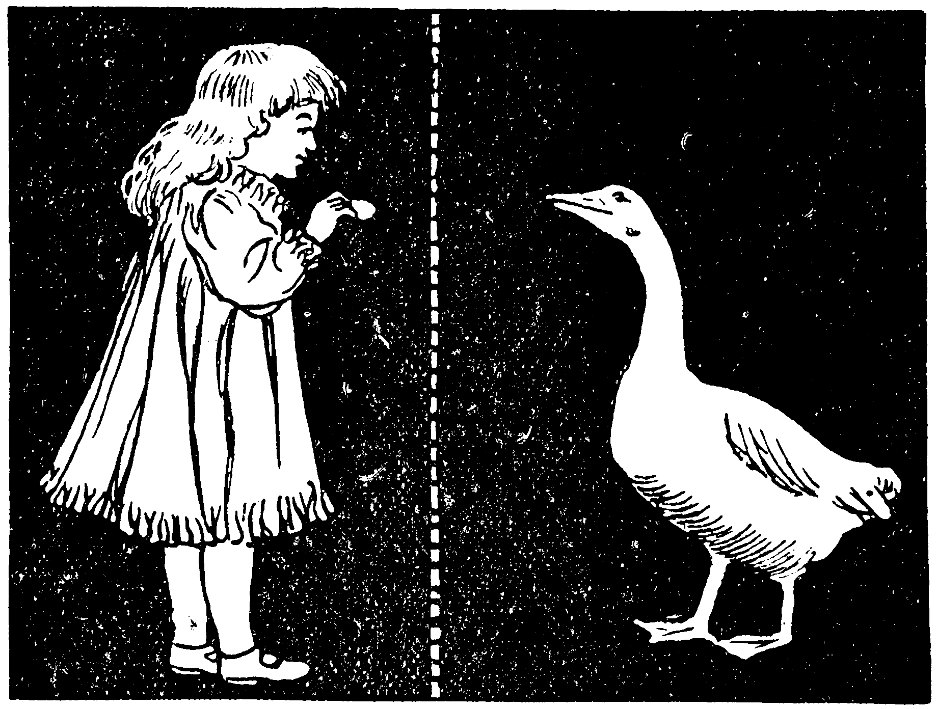 Girl and goose