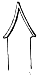 Illustration of curved gables