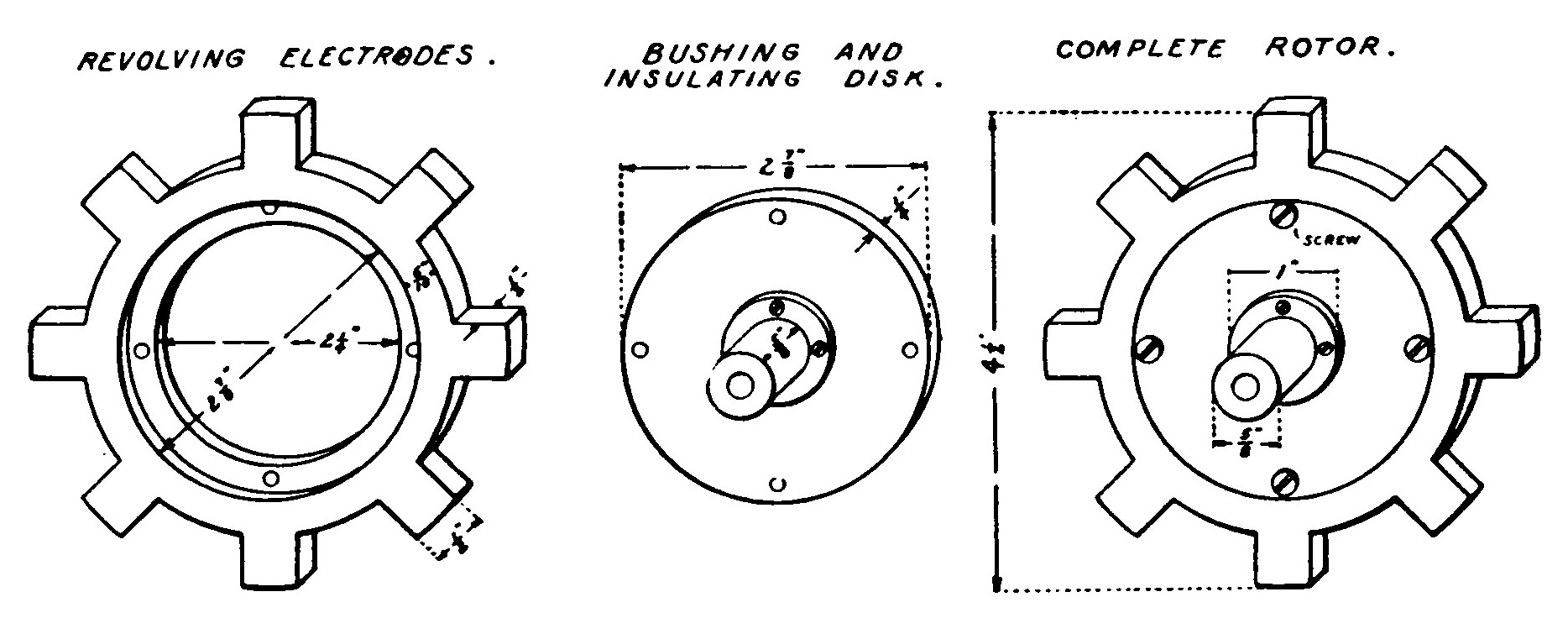 Fig. 158. Details of Revolving Parts of Rotary Gap.