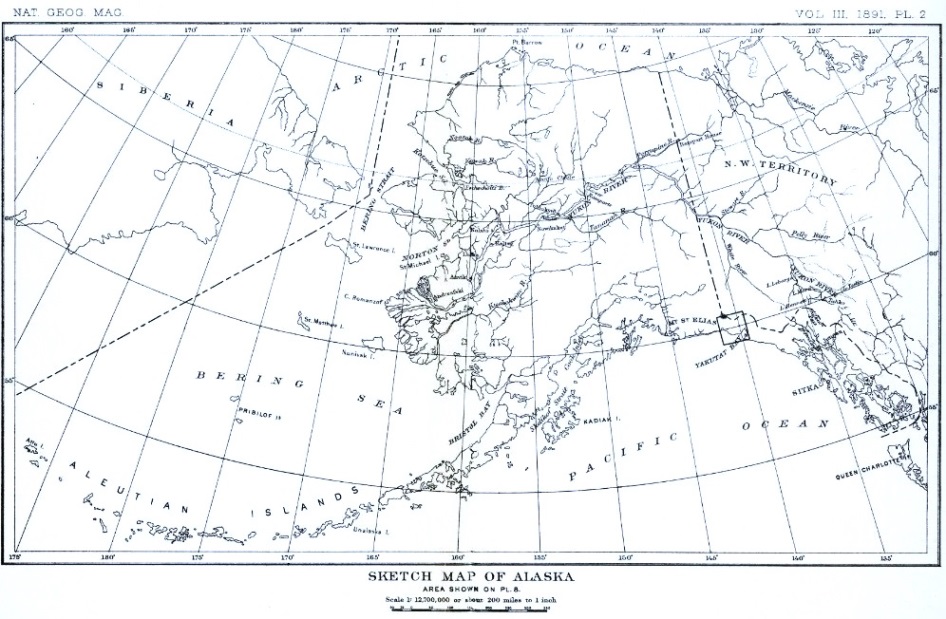 Sketch map of Alaska