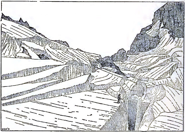 Pinnacle Pass crevasses
