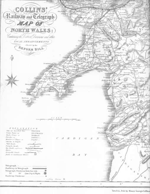 Map of North Wales, South-West