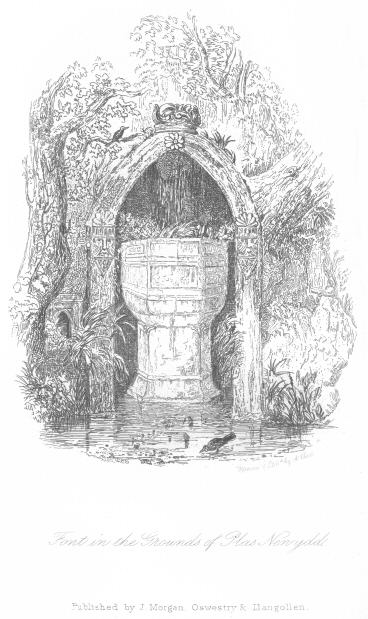 Font in the Grounds of Plâs Newydd