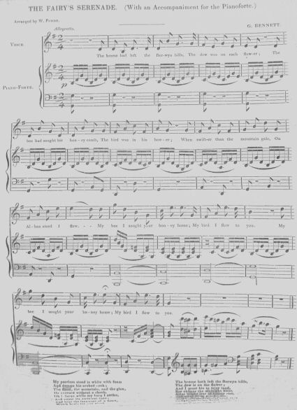 Music Score for The Fairy’s Serenade