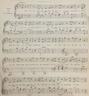 Music score for Mountain Mary