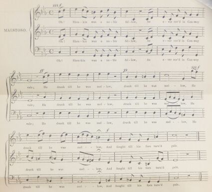 Music score for Dafydd ap Shenkin