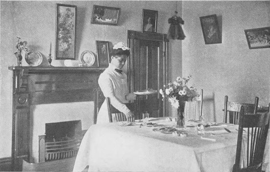 IN THE MODEL DINING-ROOM