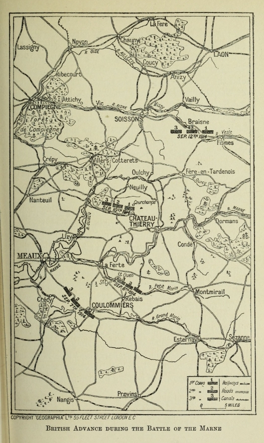 British Advance during the Battle of the Marne