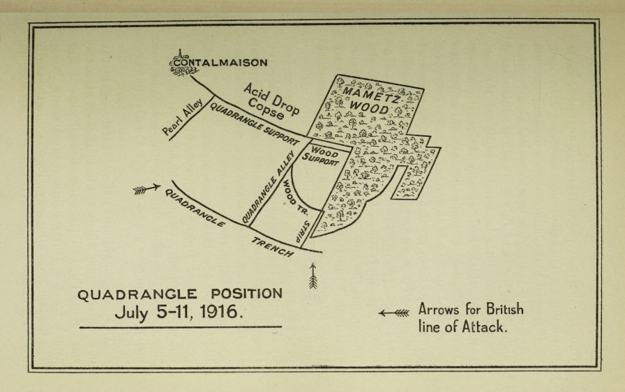 QUADRANGLE POSITION, July 5-11, 1916.