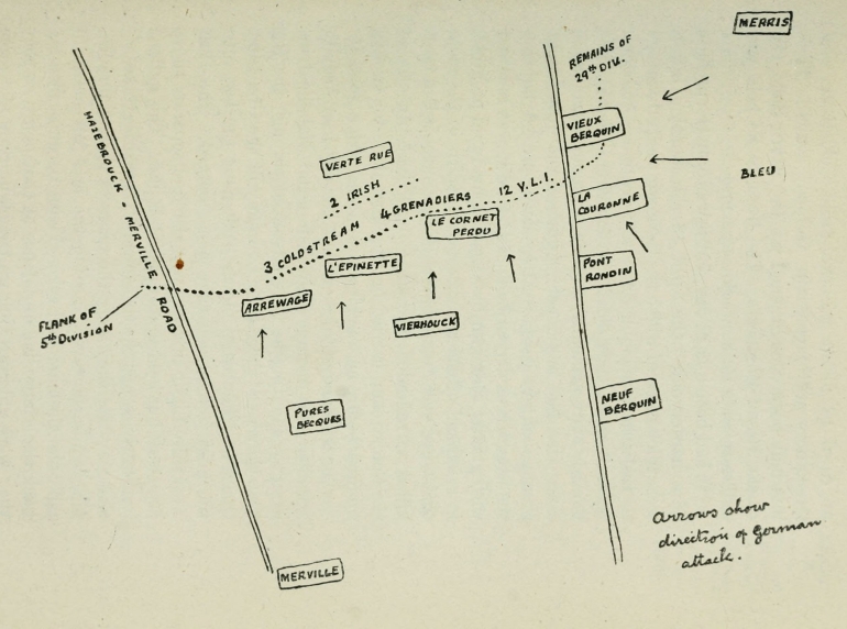 Rough Sketch of Guards' Position, April 13
